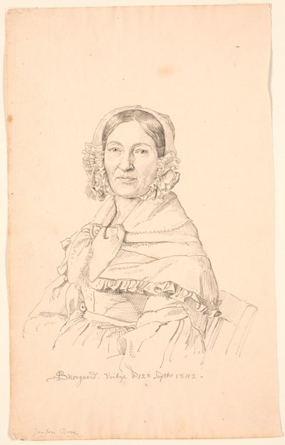 乙女ブローの肖像画。 作： P.C. Skovgaard
