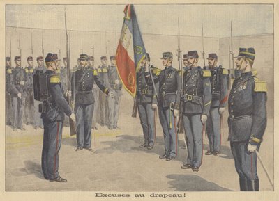 フランスの旗を侮辱したことを謝罪した兵士 作： P.H.G.V. Michel