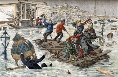 1903年のサンクトペテルブルクの洪水 作： P.H.G.V. Michel
