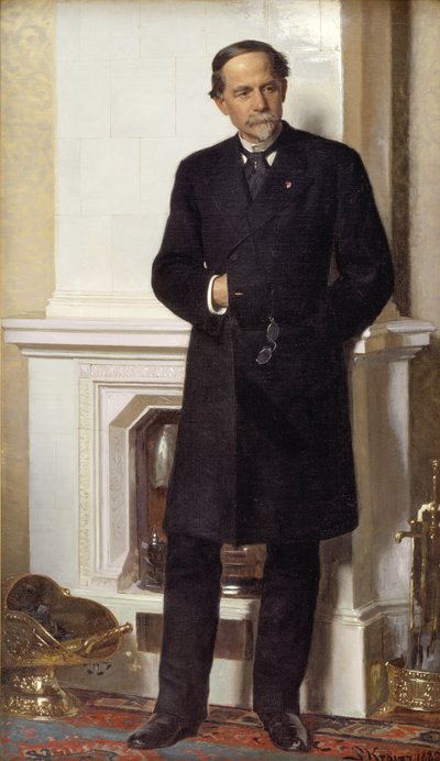 建築家F.メルダールの肖像 作： Peder Severin Krøyer