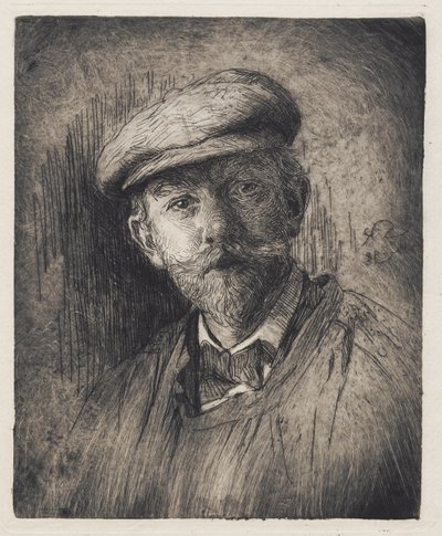 自画像 作： Peder Severin Krøyer