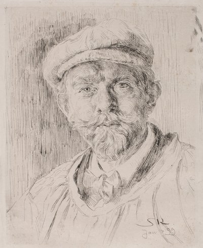 自画像 作： Peder Severin Krøyer