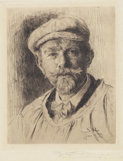 自画像 作： Peder Severin Krøyer