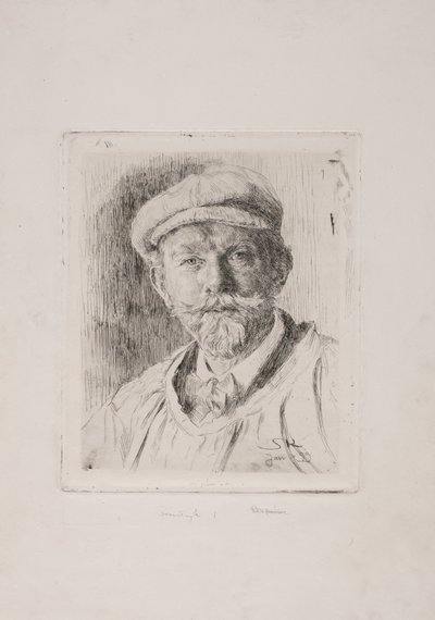 自画像 作： Peder Severin Krøyer
