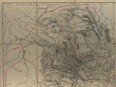 地図は国立図書館の地図コレクションよりこの地図は『Handdrawn』（1846年以降）に掲載されたもので、テレマークの 作： P. A. Munch