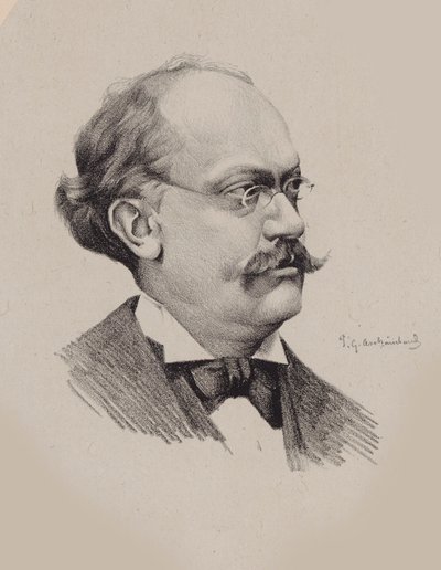 作曲家シャルル・ルコックの肖像 1832-1918. 作： P. G. Archainbaud