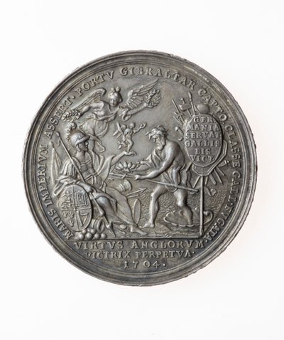 英国の勝利を記念するメダル、1704年（シルバー） 作： P. H. Muller