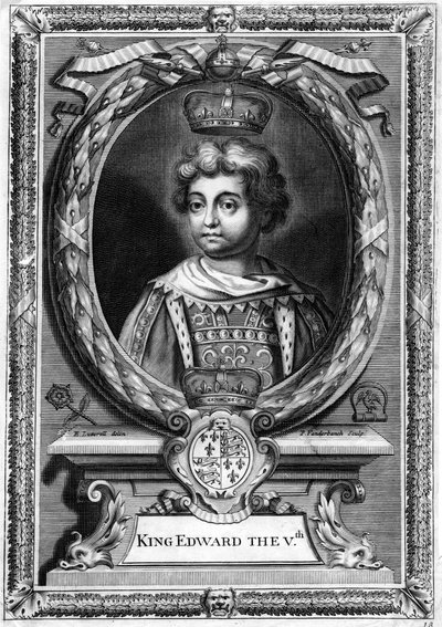 イギリスのエドワード5世王、1470〜1483年。 作： P. Vanderbanck
