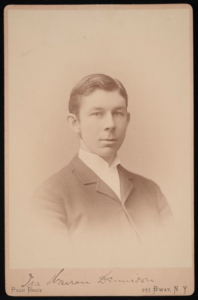 1891年から1893年までのアイラ・ウォーレン・デニソンの肖像。 作： Pach Bros
