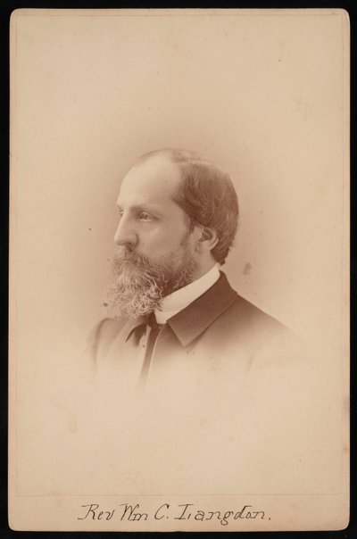 ウィリアム・チャウンシー・ラングドン牧師の肖像、1831～1895年、1881年頃。 作： Pach Bros