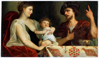 「エウメネスとロクサナ」、17世紀 作： Padovanino