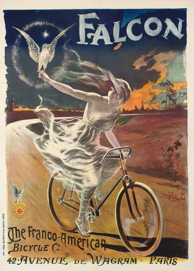 ファルコン自転車のポスター広告、1894年頃 作： Pal