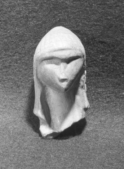 ヴィーナスオブブラッセンポイとして知られる女性の頭、c。紀元前21000年 作： Paleolithic