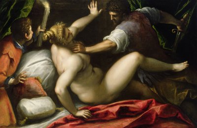タルキンとルクレティア、16世紀後半（キャンバスに油彩） 作： Palma Il Giovane (1548 1628)
