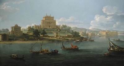 ヴィラコスタグティとアンツィオとネットゥーノの間のヴィラパンフィーリの景色。 作： Paolo Anesi