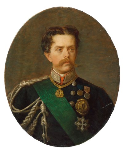 1844年から1900年にかけてのイタリア国王ウンベルト1世の肖像。 作： Paolo, Bacchetti
