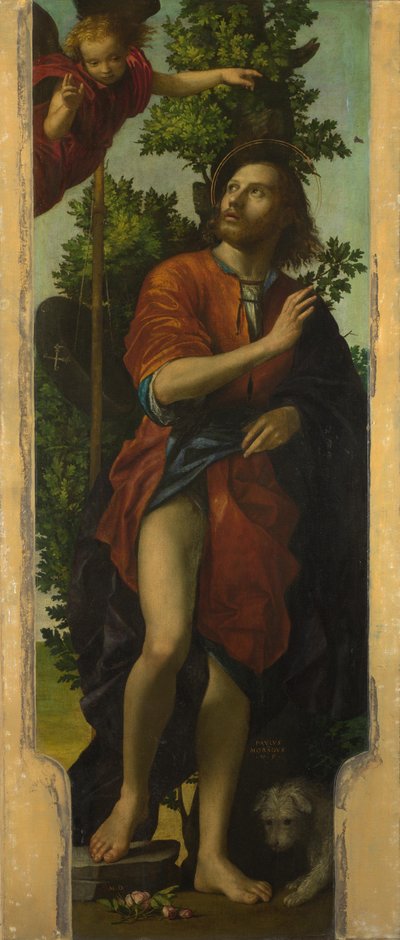 セント・ロック、1518年 作： Paolo Morando
