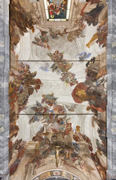 フレスコ画のある丸天井、1696-97年頃 作： Paolo Pagani