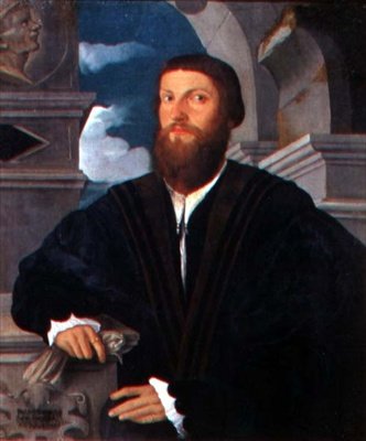 医師コニャーティの肖像、1534年頃 作： Paolo Pino or Pini