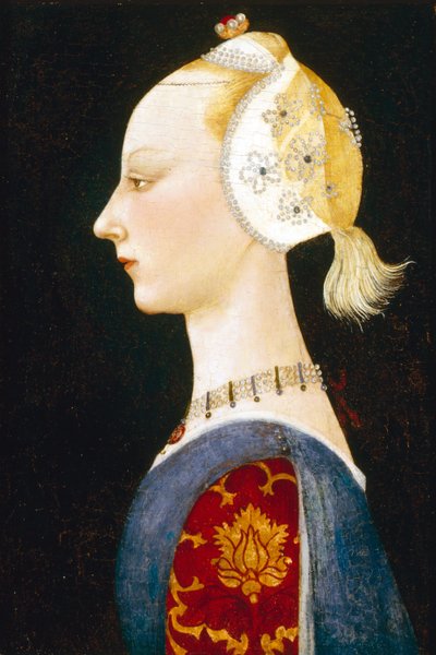 ファッションの若い女性、1462-1465 作： Paolo Uccello