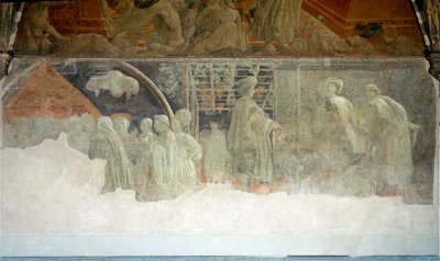 ノアの物語、酔っぱらい - フレスコ画 作： Paolo Uccello