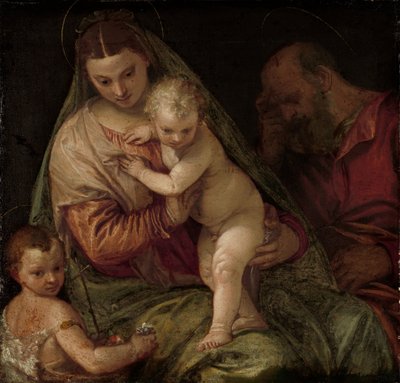 若き聖ヨハネと聖家族 作： Paolo Veronese (workshop of)