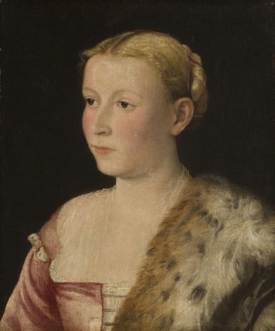活動的なヴェネツィア、イタリア - 女性の肖像、1550年頃、Cat.226 作： パオロベロネーゼ
