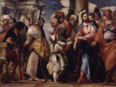 キリストと姦淫の女 作： Paolo Veronese