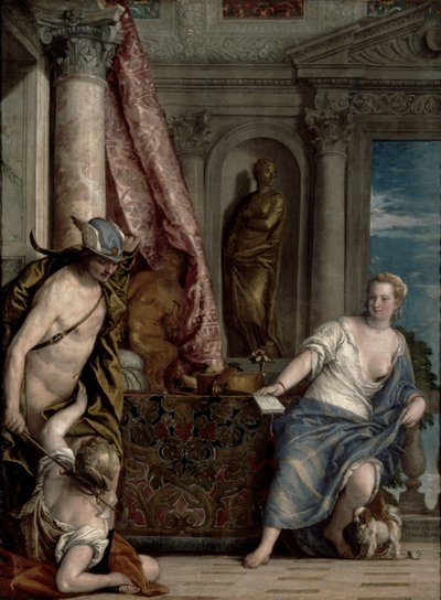 エルメス、ヘルスとアグラウロス、1576-84年頃 作： Paolo Veronese