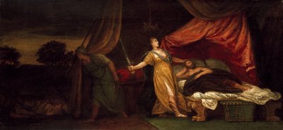 ホロフェルネスを殺そうとしているジュディス 作： Paolo Veronese