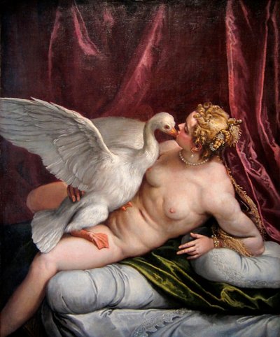 レダと白鳥、1585 作： Paolo Veronese