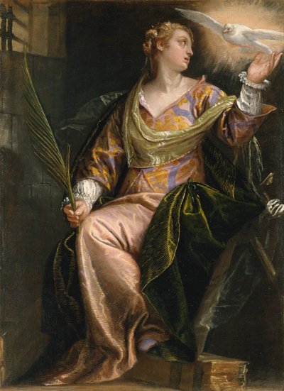 刑務所のアレクサンドリアの聖カタリナ、ca。 1580-85。 作： Paolo Veronese
