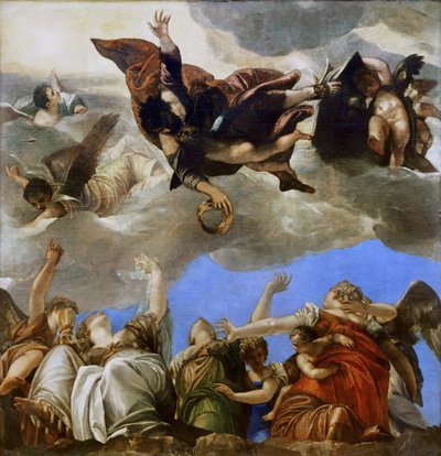 神学上の美徳に報いる聖マルコ 作： Paolo Veronese