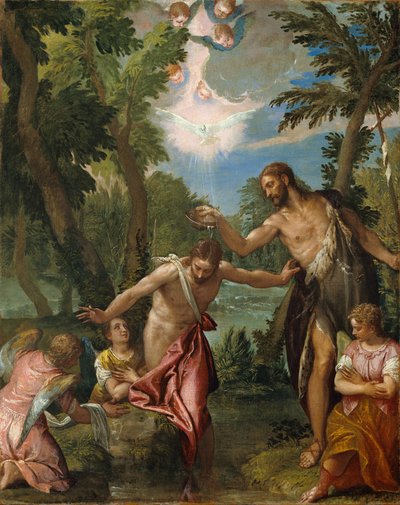 キリストのバプテスマ 作： Paolo Veronese