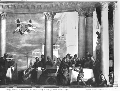 ファリサイ派シモンの家での食事、右側の詳細、1570 作： Paolo Veronese