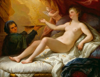 ダナエ、1705年頃（メゾナイトに取り付けられた帆布に油彩） 作： Paolo di Matteis