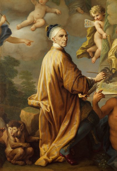 ラシュタットの平和を描いた自画像、パオロ・デ・マテイス（1662-1728）作、キャンバスに油彩 作： Paolo di Matteis