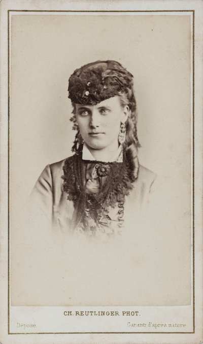 Christine Nilsson 1843-1921の肖像。 作： Paris . Photo studio Reutlinger