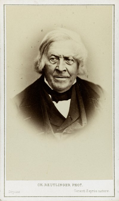 ジュール・ミシュレの肖像 1798-1874年、c. 1870年。 作： Paris . Photo studio Reutlinger