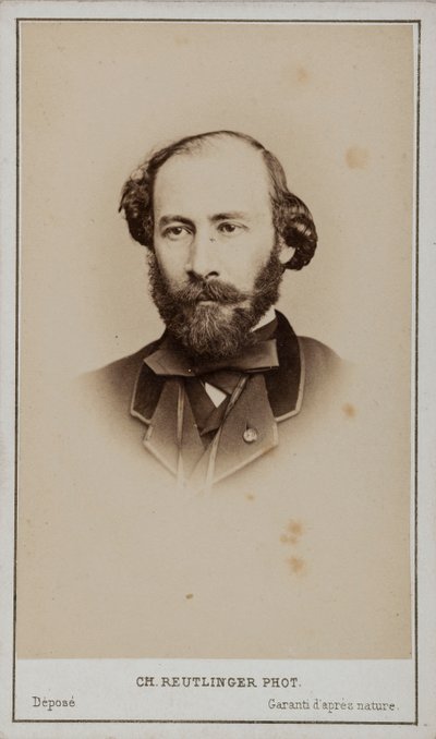 オクターブ・フイエの肖像 1821-1890. 作： Paris . Photo studio Reutlinger