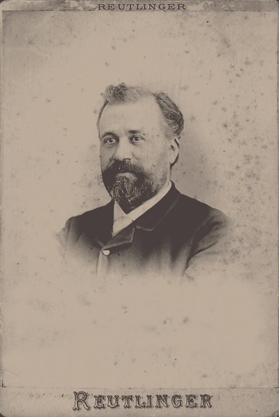 作曲家アンリ・マレシャルの肖像、1842～1924 年、1893 年。 作： Paris . Photo studio Reutlinger
