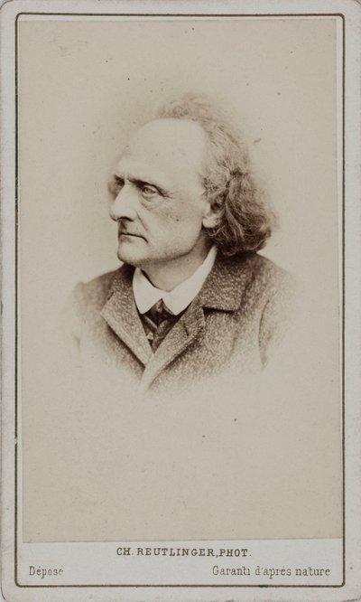ピアニストで作曲家のヘンリー・リトルフの肖像 1818-1891 . 作： Paris . Photo studio Reutlinger