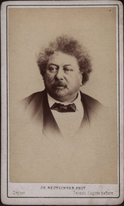 著者 アレクサンドル・デュマの父 1802～1870年頃。 1868年。 作： Paris . Photo studio Reutlinger