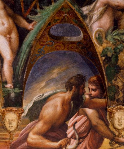 アクテオンの仲間たち（『ダイアナとアクテオンの神話』より 作： Parmigianino