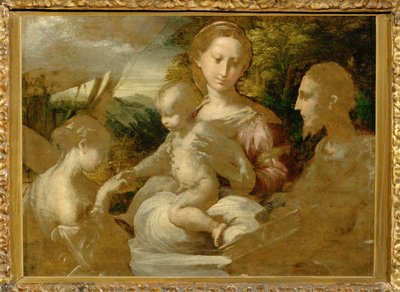 聖カタリナの神秘的な結婚 - 神秘的な... 作： Parmigianino (1503-40)