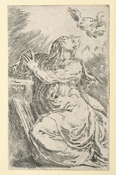 受胎告知 作： Parmigianino