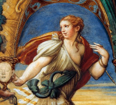 女性的な特徴を持つアクタイオン（『ダイアナとアクタイオンの神話』より）、頃 作： Parmigianino