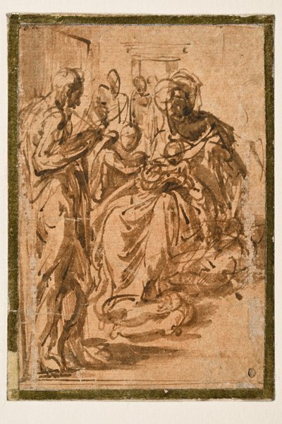 「長い首のマドンナ」の研究 作： Parmigianino