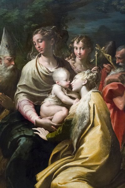 Virgem e Menino com Santa Margarida e outros santos 作： Parmigianino (1503 40)