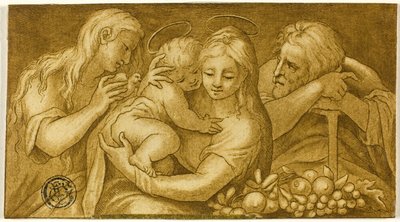 マグダラのマリアとの聖家族 作： Parmigianino